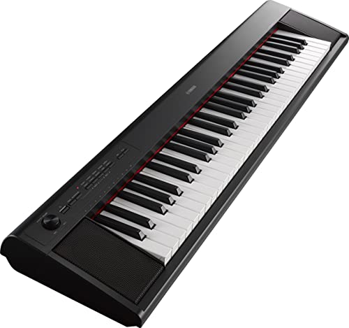 Yamaha NP12 61-Key Lightweight Portable Keyboard, Black (power adapter sold separately)