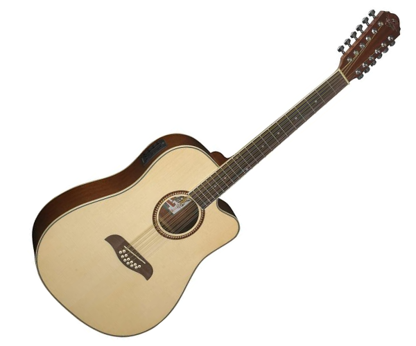 Oscar Schmidt OD312CE-A-U 12-String Acoustic Electric Guitar