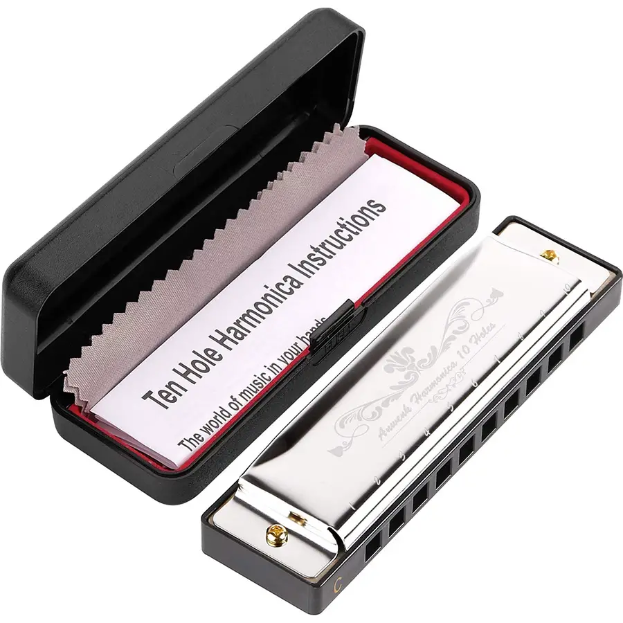  Anwenk Harmonica Key of C 10 Hole 20 Tone Diatonic Harmonica C