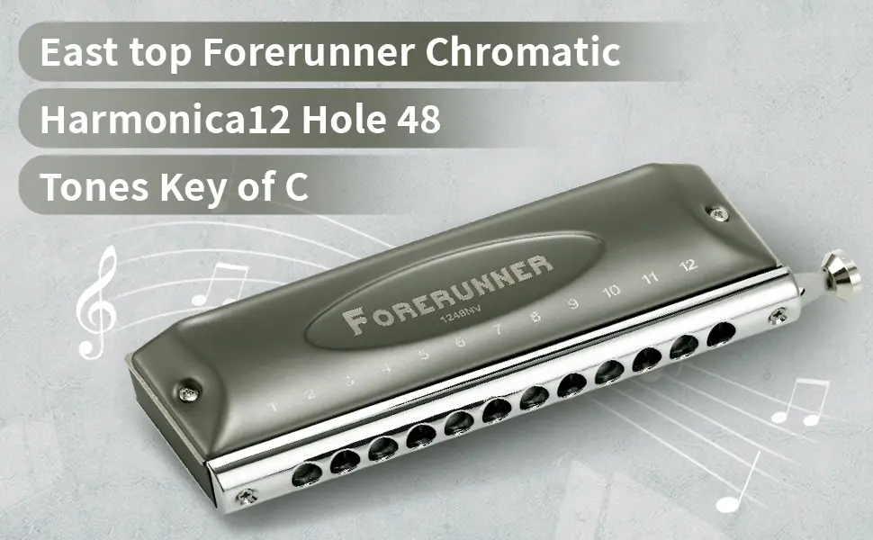 East top Chromatic Harmonica Key of C 2