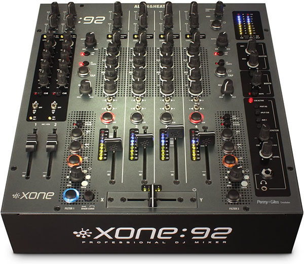 Allen & Heath Xone:92 Fader Professional 6 Channel Club/DJ Mixer With Faders