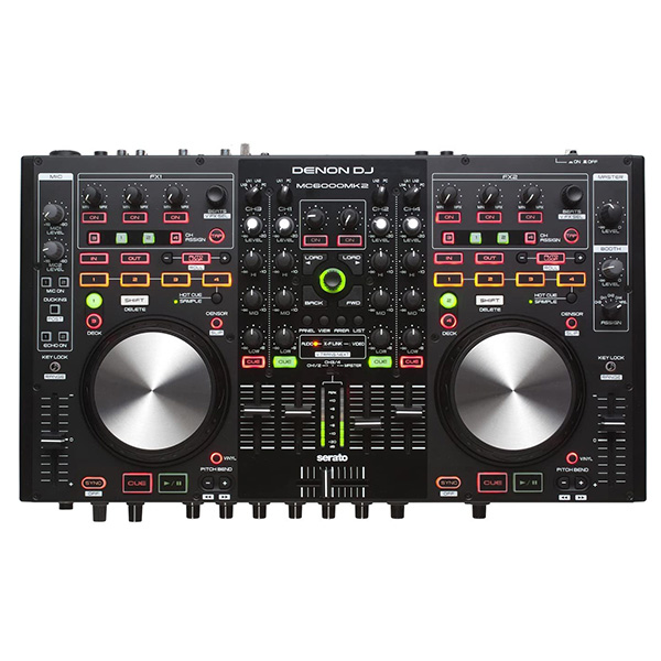 Denon DJ MC6000MK2 | Premium Digital DJ Controller & Mixer with full Serato DJ Pro Download Voucher (4-Channel / 4-Deck / 8-Source)