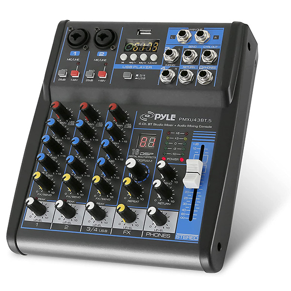 DJ & studio console mixer system multi 4-channel