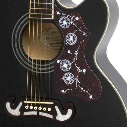 Epiphone EJ-200SCE Acoustic/Electric Guitar (Black)